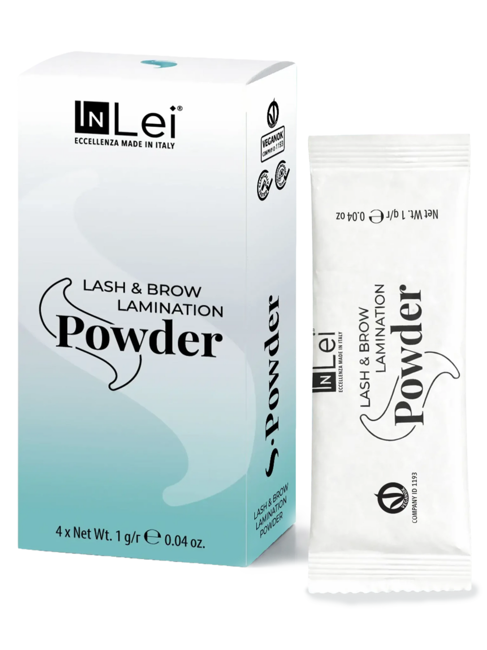 InLei® S-Powder Sachets – Pulver für Koreanisches Lashlifting, 4 × 1 g